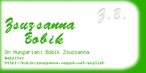 zsuzsanna bobik business card
